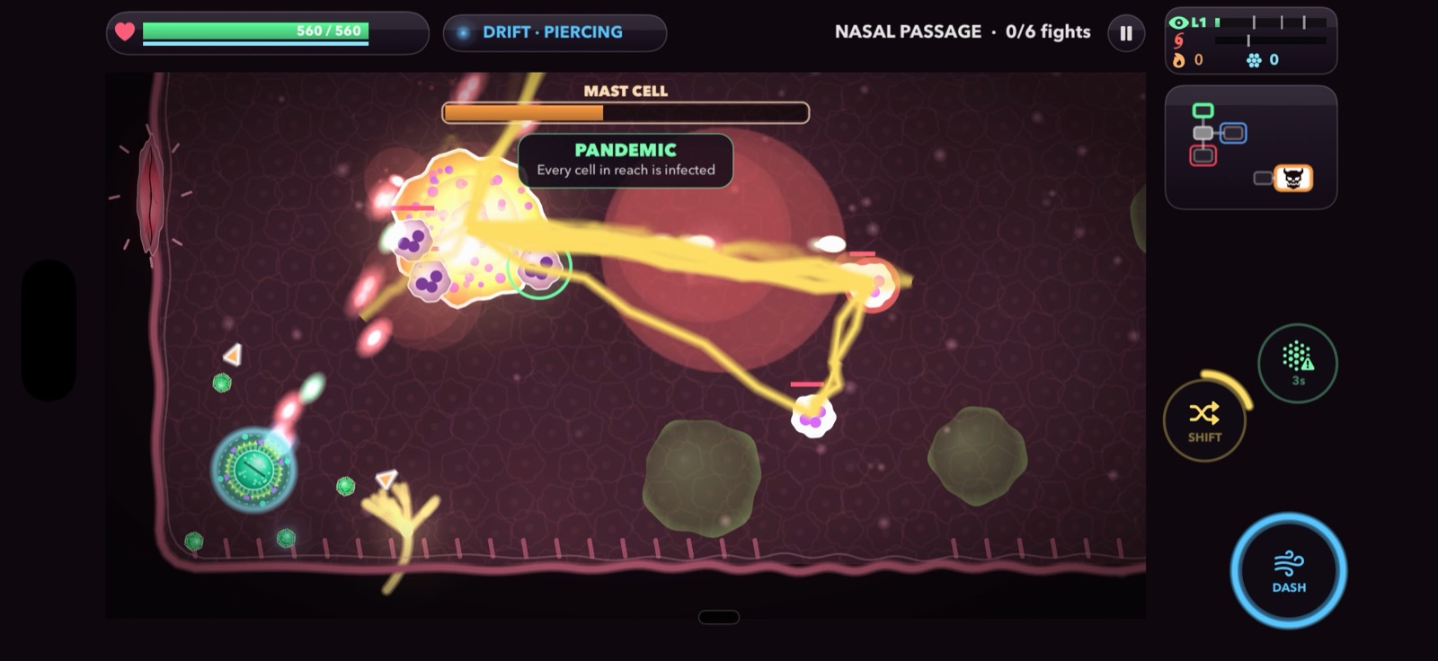 A boss fight