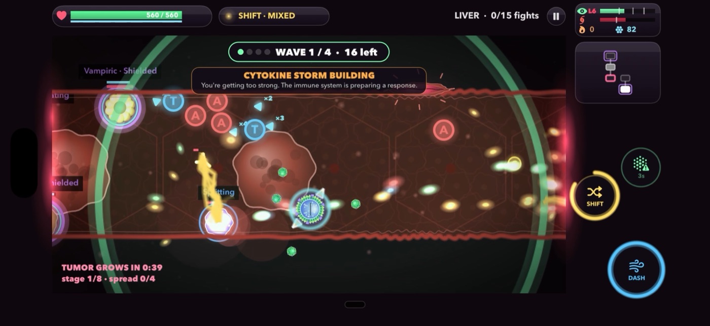 Liver gameplay